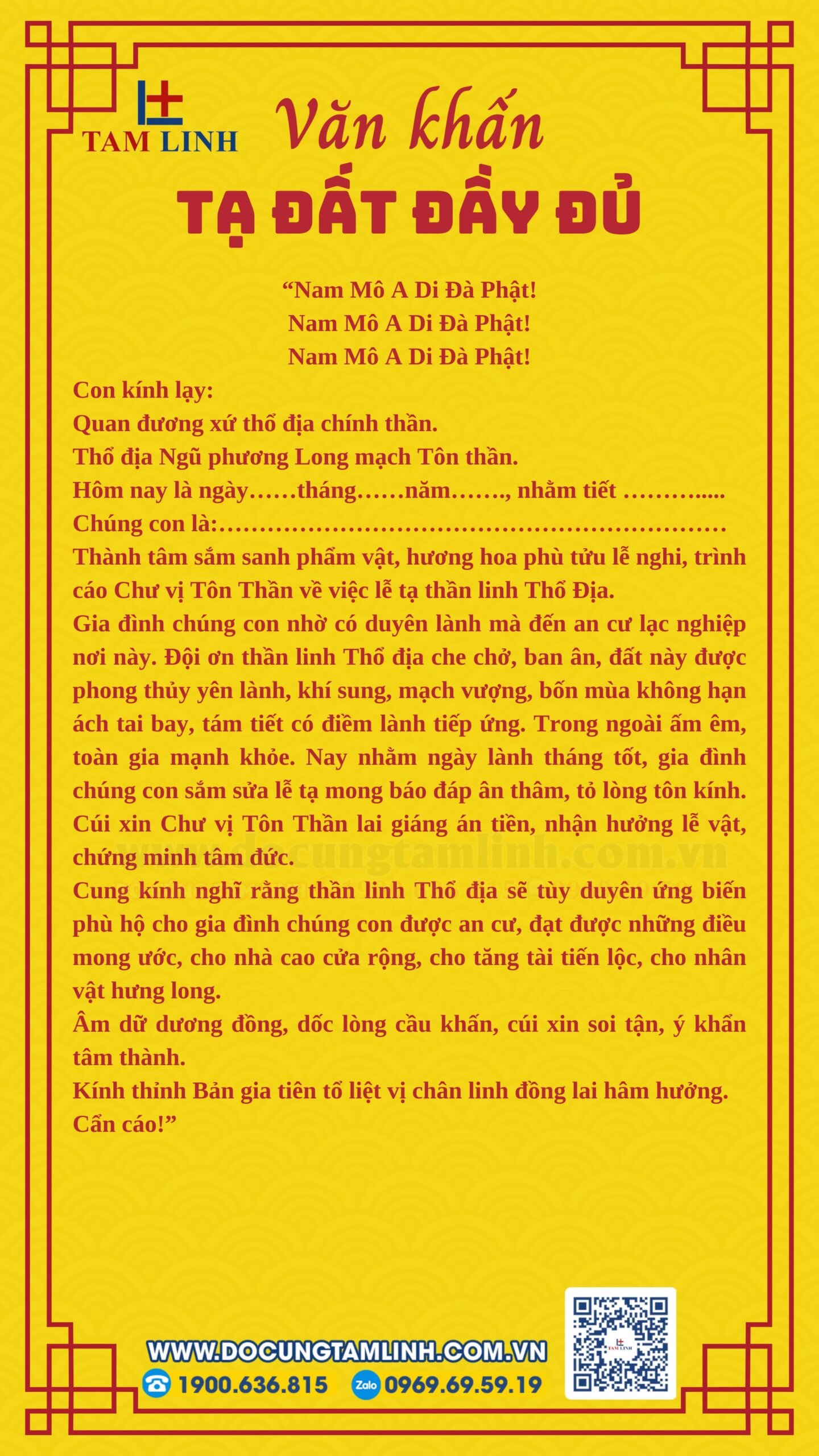 bài văn khấn tạ đất đầu năm