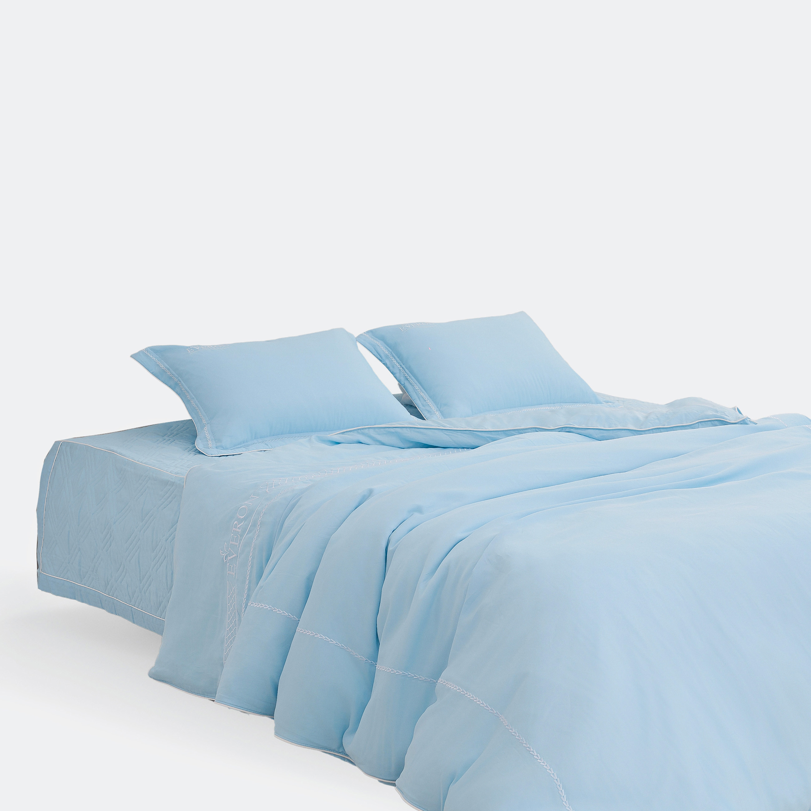 Bộ chăn ga gối đệm màu xanh dương