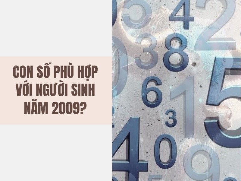 Các con số 3, 4, 9 mang lại may mắn cho người sinh năm 2009 mệnh Hỏa