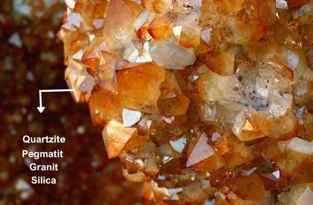 Cấu trúc tinh thể của đá Citrine