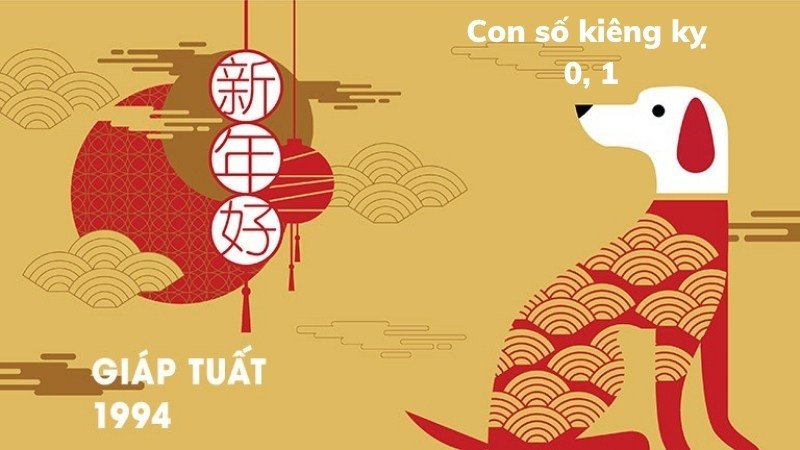 Giáp Tuất 1994 kỵ với số 0, 1