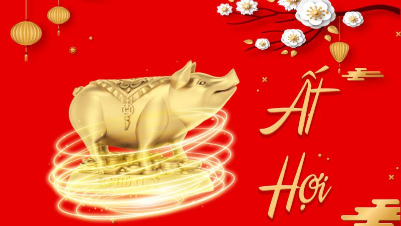 Hình ảnh con giáp tuổi Hợi đại diện cho người sinh năm 1995