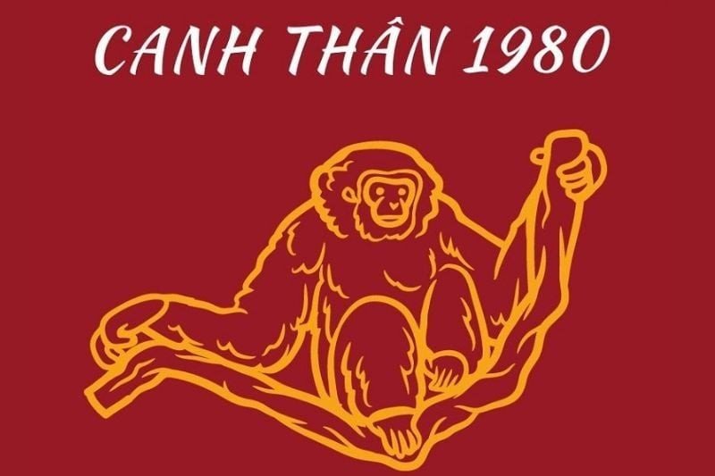 Hình ảnh con Khỉ tượng trưng cho người tuổi Canh Thân 1980 thông minh, lanh lợi
