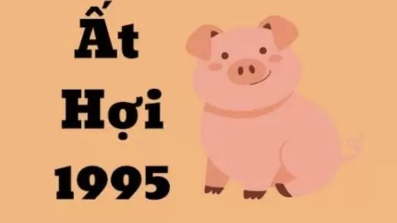 Hình ảnh heo vàng tượng trưng cho tuổi Ất Hợi nam 1995