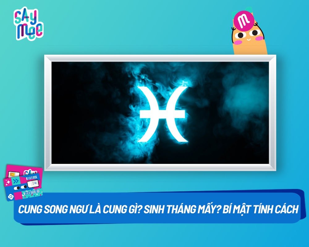 Hình ảnh minh họa cung Song Ngư với biểu tượng hai chú cá bơi ngược dòng, giải đáp song ngư mệnh gì.
