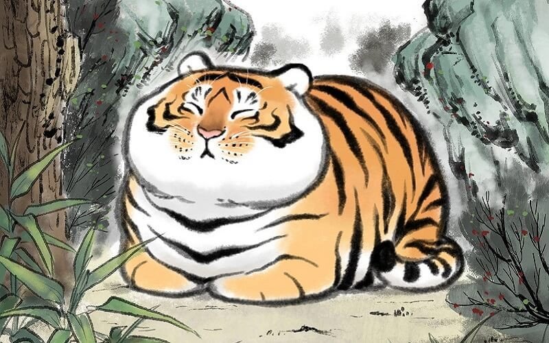 Hình ảnh một người đang tìm hiểu về các con giáp và chu kỳ Tam Tai, với các năm hạn được đánh dấu