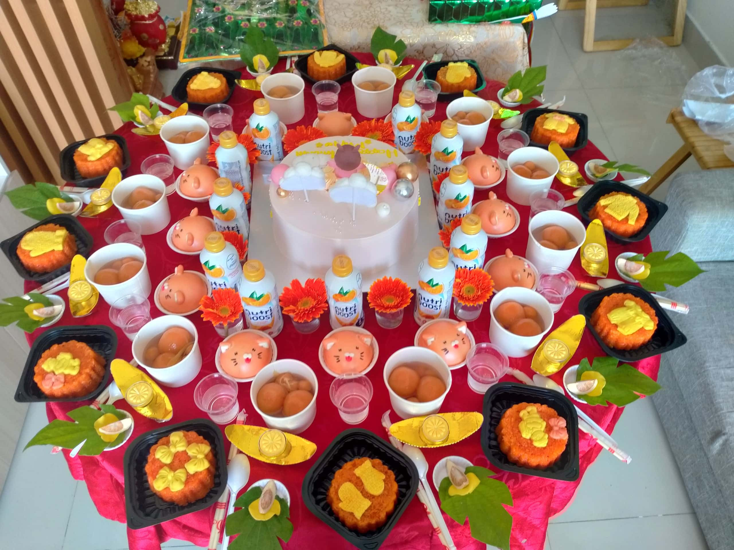 Mâm cúng đầy tháng mặn cho bé gái miền Bắc với các món ăn ý nghĩa