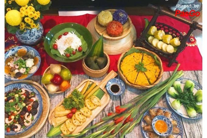Mâm cúng lễ vật đầy đặn ngày Rằm tháng Giêng