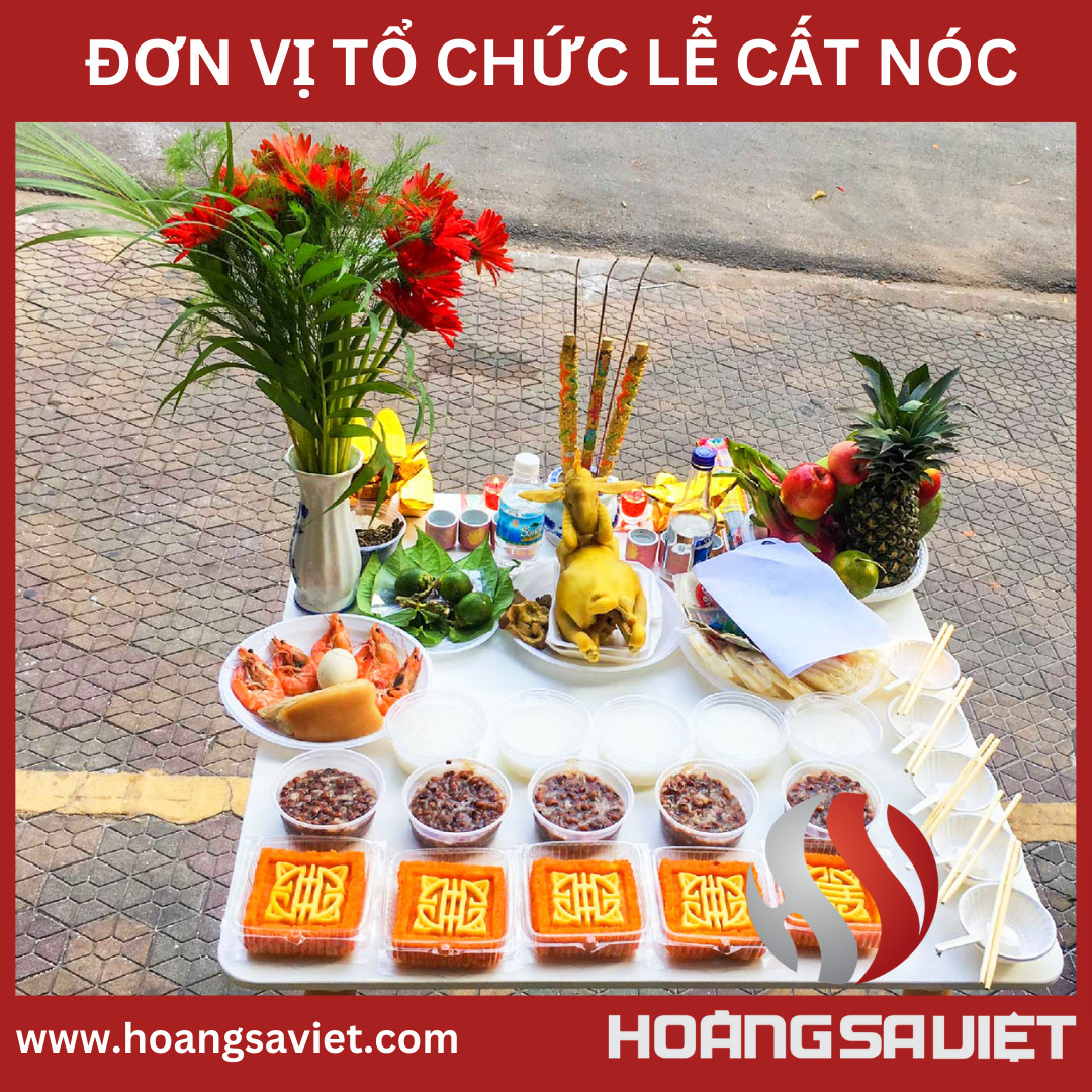 Mâm lễ cúng đổ mái nhà đơn giản