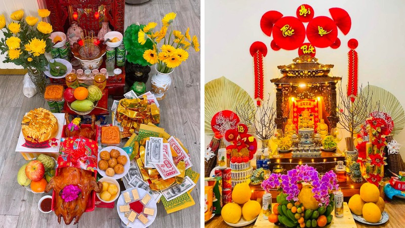 Mâm lễ cúng Thần Tài mùng 10 tháng Giêng đầy đủ, chuẩn nghi thức