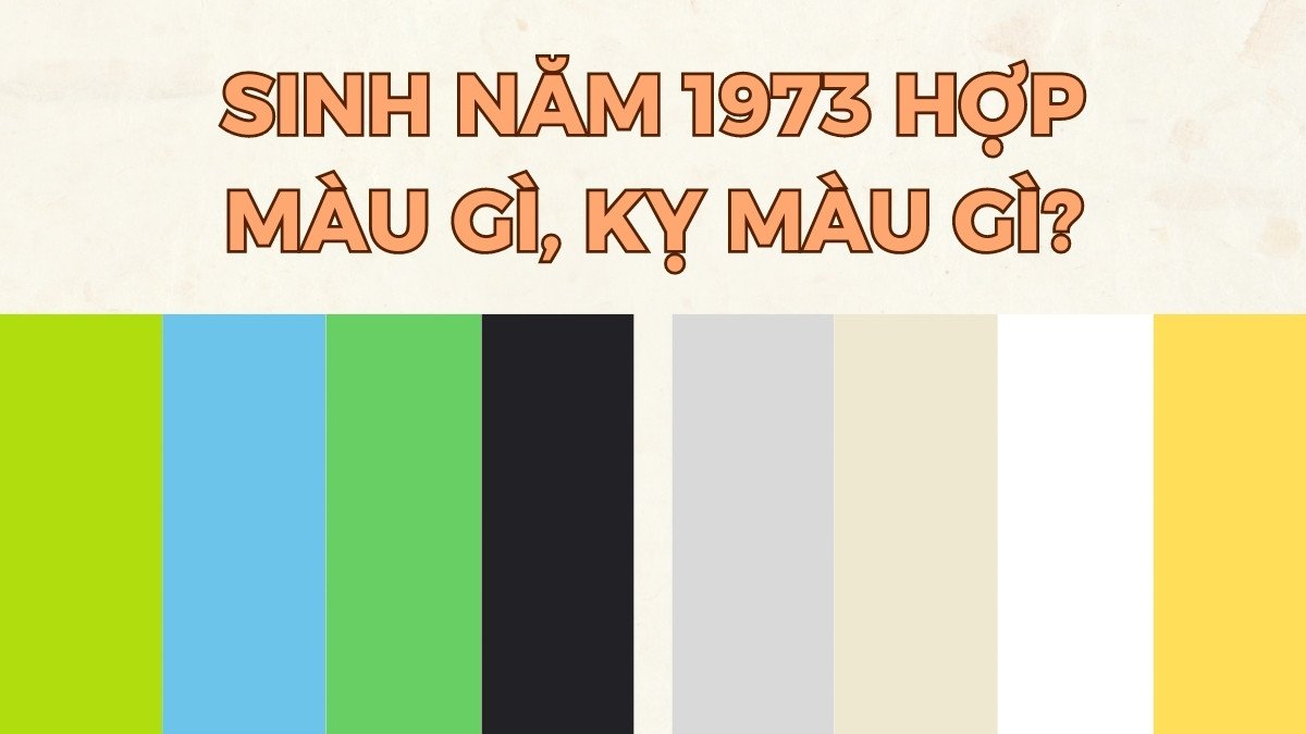 Màu sắc hợp mệnh và kỵ mệnh cho nam Quý Sửu 1973