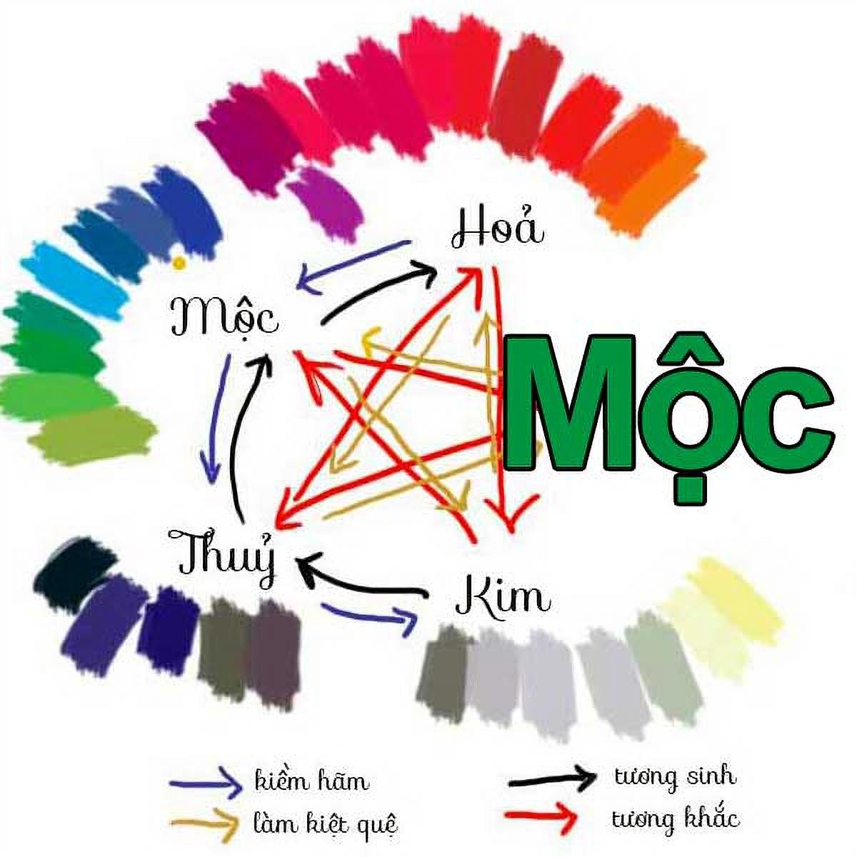 Màu sắc tương sinh của mệnh Mộc, bao gồm xanh lá cây, xanh dương và đen, giúp người sinh năm 1972 thu hút tài lộc.