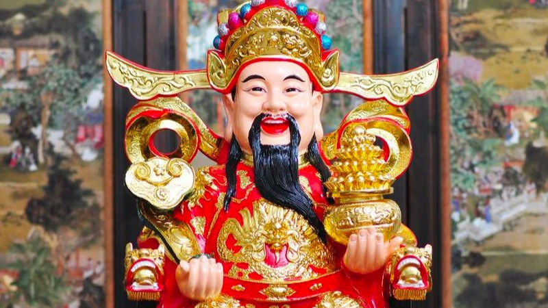 Mẫu văn khấn Thần Tài mùng 10 tháng Giêng linh ứng, cầu an khang