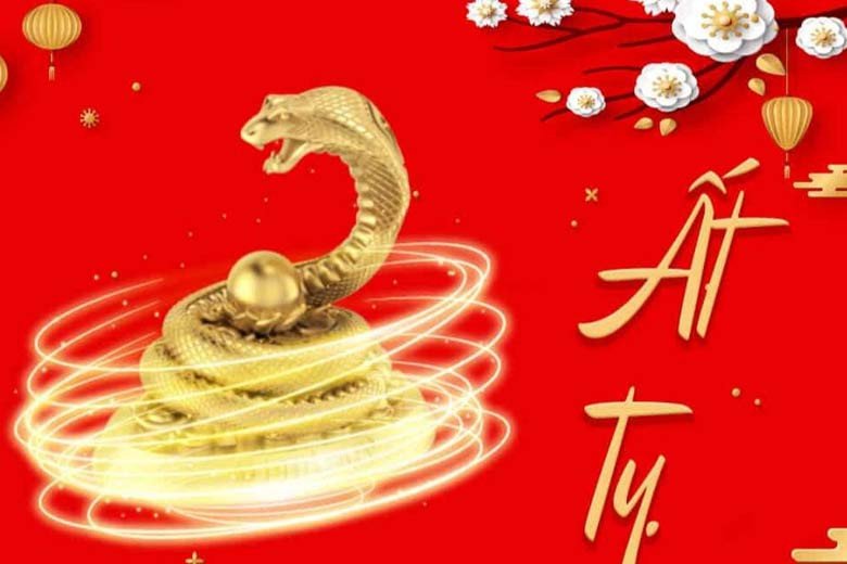 Ngọn lửa rực sáng tượng trưng cho mệnh Phù Đăng Hỏa của năm Ất Tỵ 2025