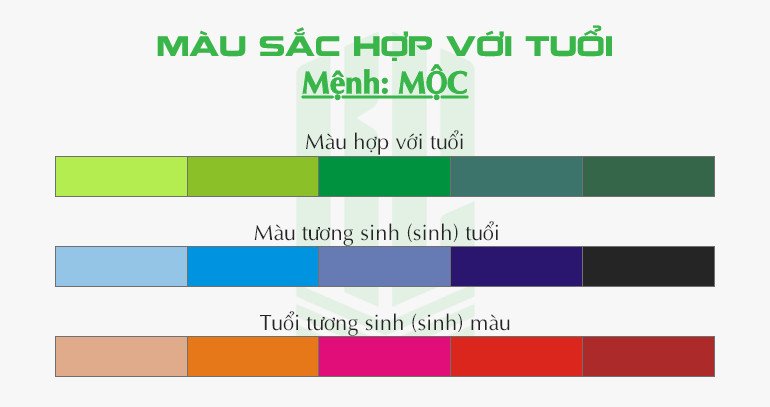 Người sinh năm 1958 mệnh Mộc hợp màu xanh dương