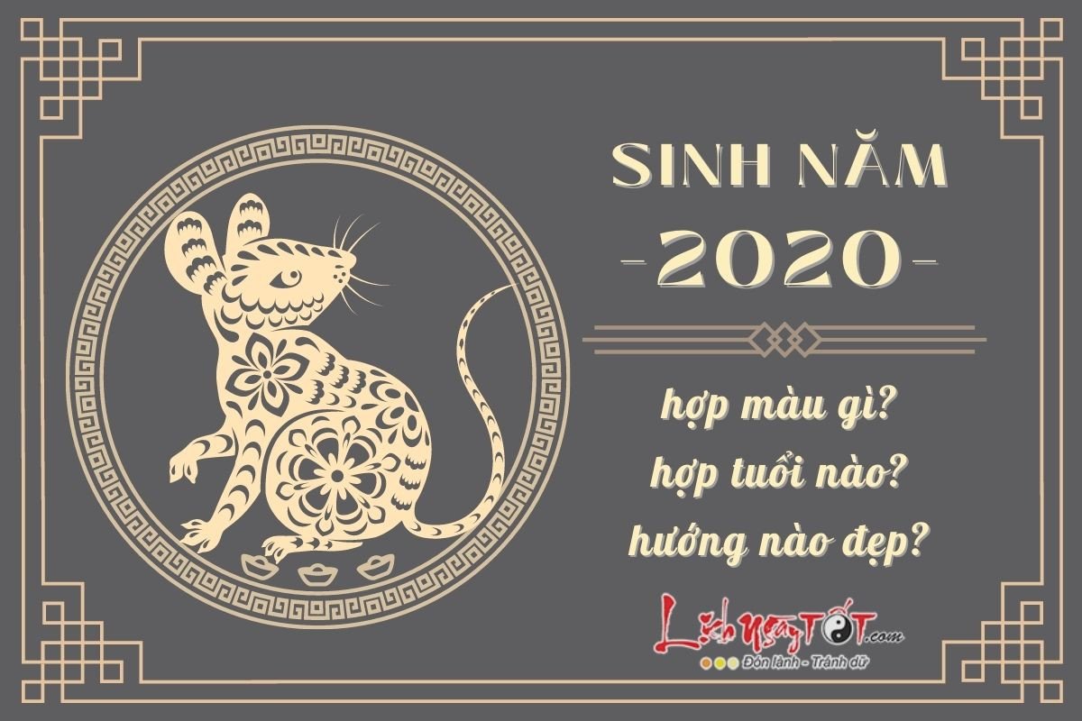 Người sinh năm 2020 hợp màu gì và con số may mắn