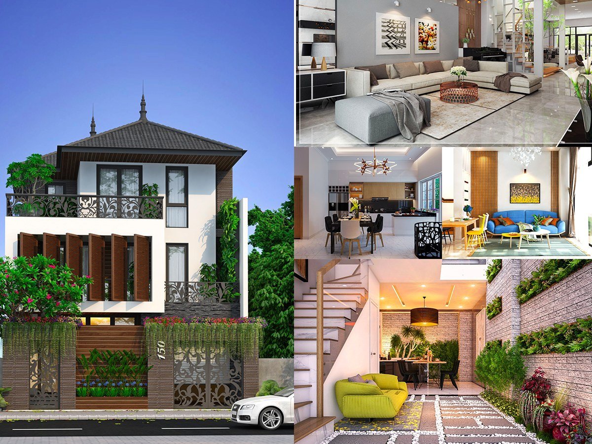Nội thất nhà ở hiện đại với gam màu trắng, vàng dịu nhẹ phù hợp với người mệnh Bạch Lạp Kim