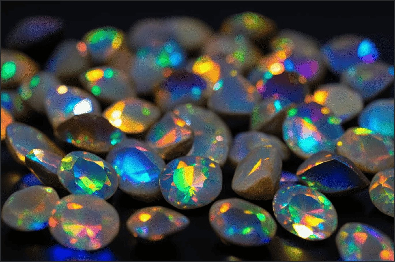Opal ngũ sắc lung linh mang lại may mắn