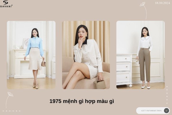 Phối đồ cho nữ giới 1975 giúp tôn lên vẻ đẹp thanh lịch, sang trọng và hợp phong thủy