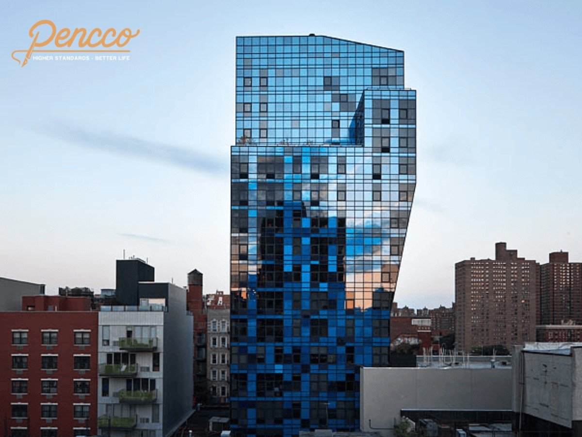 Tòa nhà xanh dương Blue Condominium tại thành phố New York