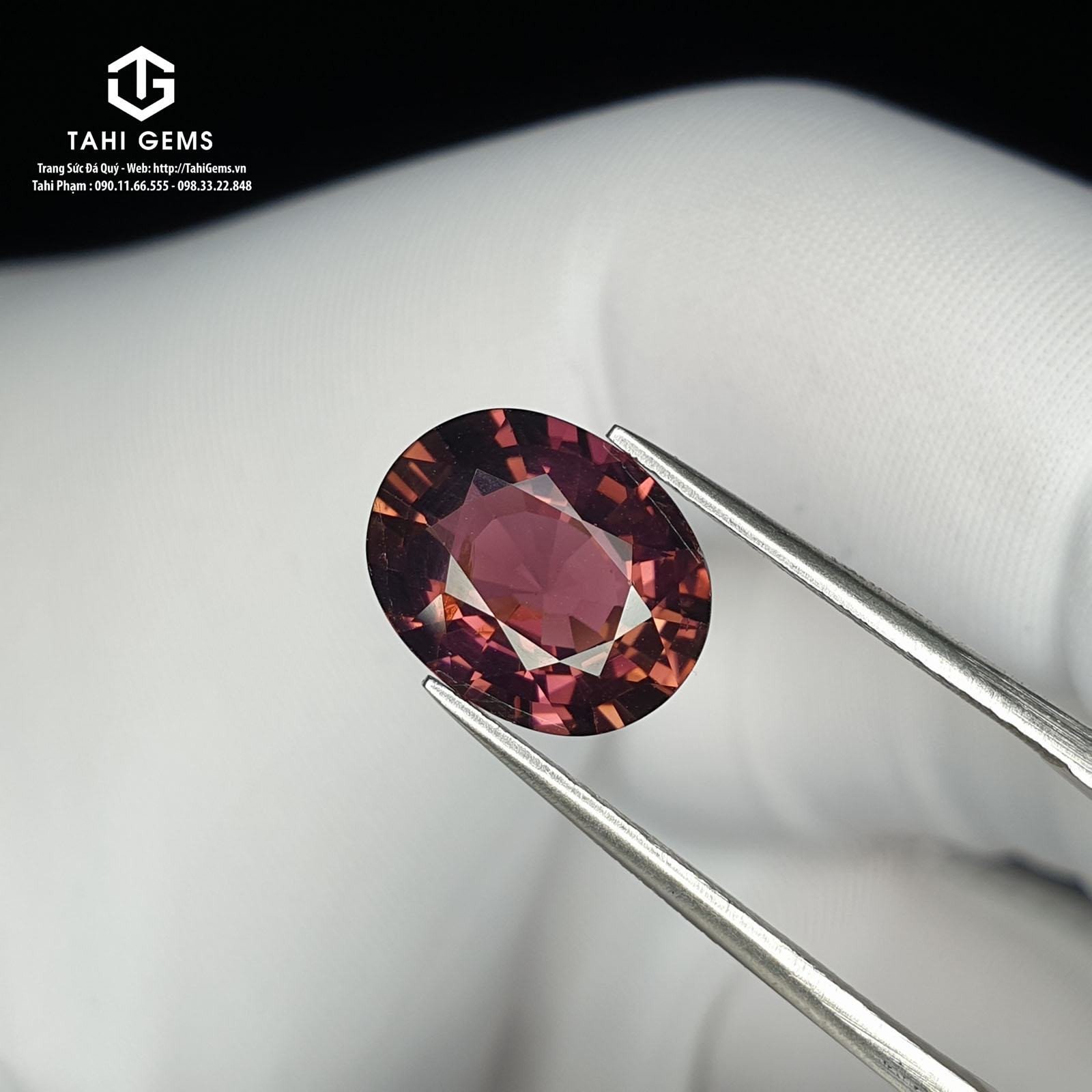 Viên đá Tourmaline đỏ hồng sang trọng