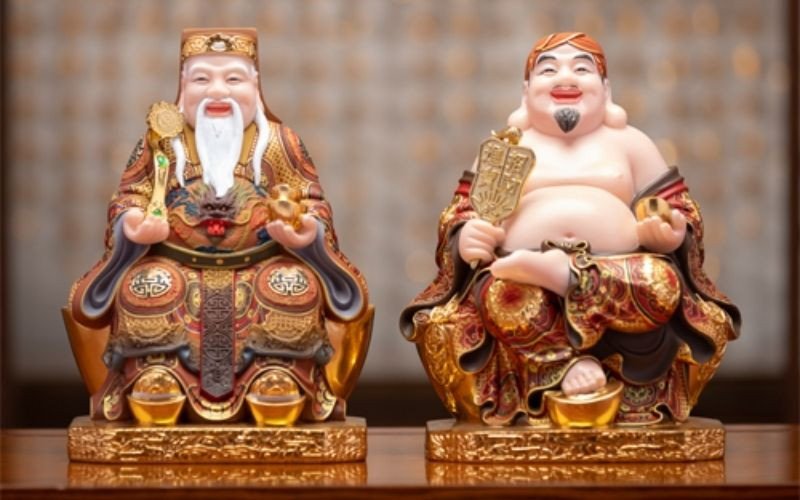 Hình ảnh minh họa bàn thờ Thần Tài và Thổ Địa trong nhà