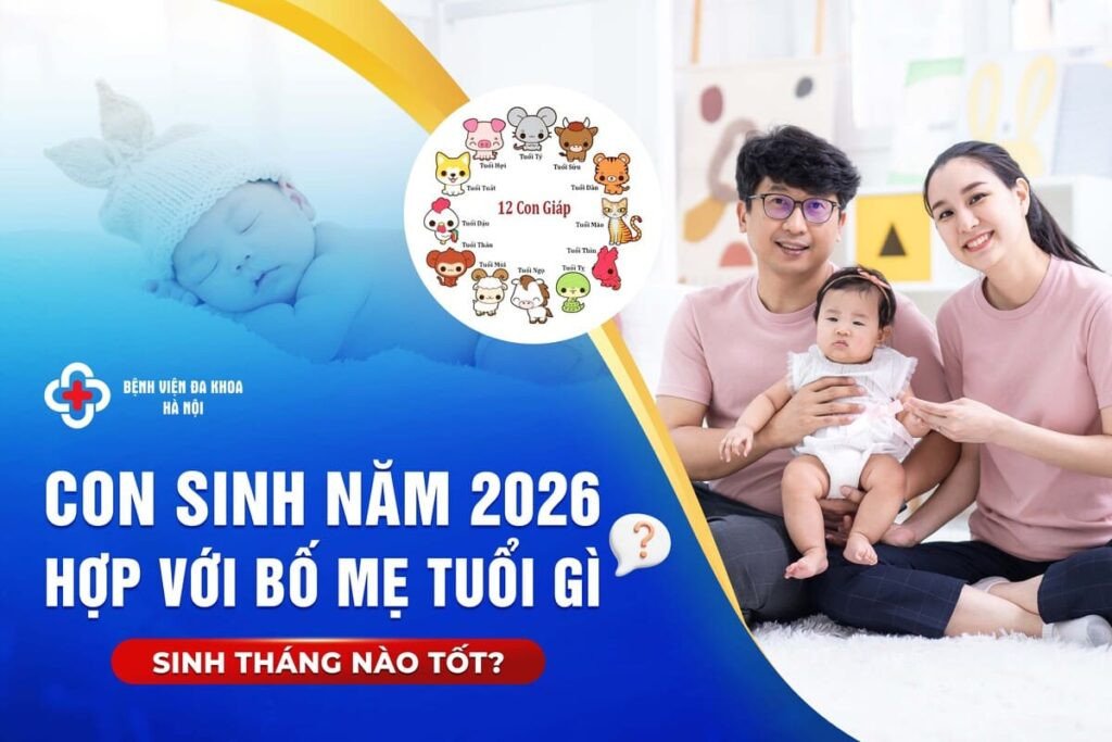 Hình ảnh một em bé đáng yêu, tượng trưng cho câu hỏi em bé sinh năm 2026 mệnh gì và sự hòa hợp tuổi tác với bố mẹ.