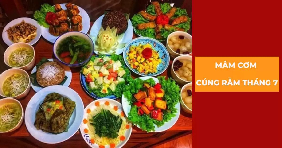 Hướng dẫn sắp xếp mâm cúng rằm tháng 7