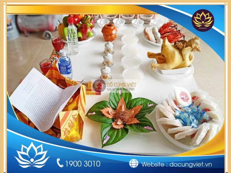 Mâm cúng chuộc nhà đầy đủ và ý nghĩa