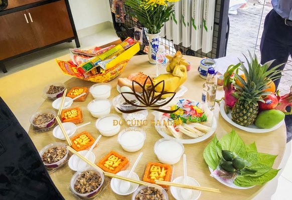 Mâm cúng sao giải hạn thể hiện lòng thành kính của gia chủ