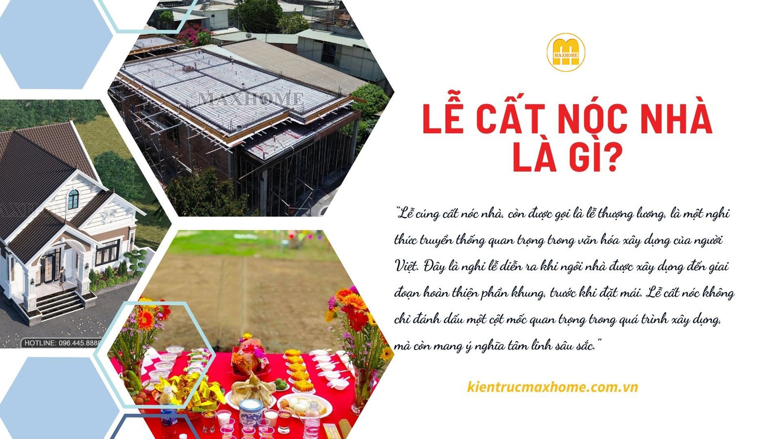 Nghi thức cúng lễ trước khi đặt mái nhà mới
