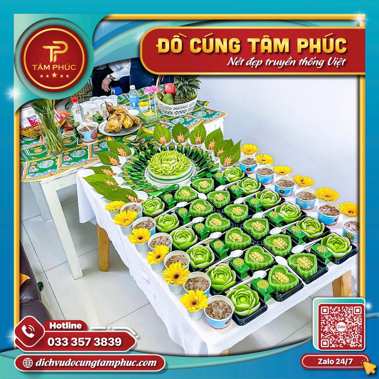 Vị trí đặt mâm cúng lễ đơm lẻ trong nhà, thể hiện sự trang nghiêm