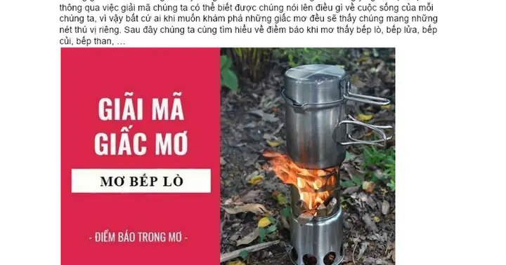 Nằm Mơ Thấy Bếp Lò, Bếp Củi Điềm Báo Gì, Lành Hay Dữ Con Số Liên ...