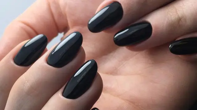 Mơcảm Nhậnsơn Móng Tayblack Color