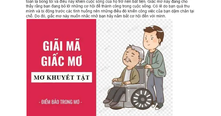 Nằm Mơ Thấy Người Mù, Người Tàn Tật Điềm Báo Gì, Lành Hay Dữ Con ...