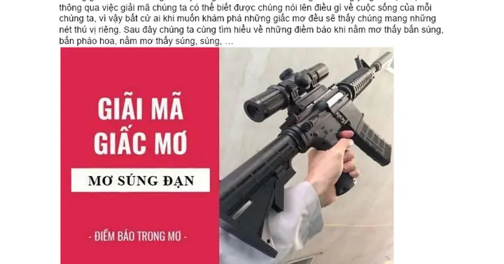 Nằm Mơ Thấy Bắn Súng, Bắn Pháo Hoa Điềm Báo Gì, Lành Hay Dữ Con ...