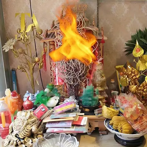 Giấc Mơ Về Bàn Thờ Thần Tài Bị Cháy