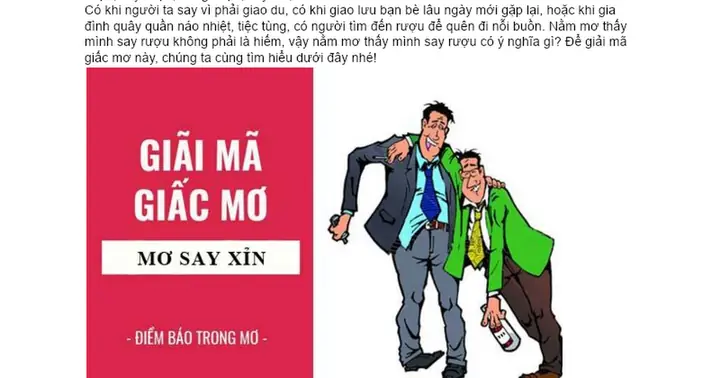 Nằm Mơ Thấy Say Rượu, Say Xỉn Điềm Báo Gì, Lành Hay Dữ Con Số Liên ... Nằm Mơ Thấy Say Rượu, Say Xỉn Điềm Báo Gì, Lành Hay Dữ Con Số Liên ...