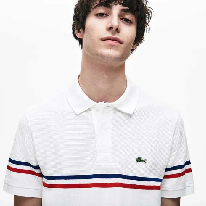 Áo Lacoste xịn giá bao nhiêu? Hướng dẫn chọn mua 2026 Áo polo Lacoste kẻ sọc nhiều màu sắc