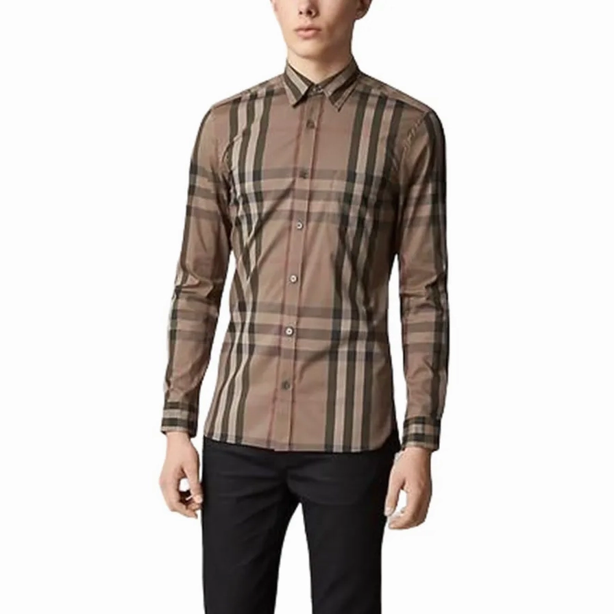 Áo sơ mi Burberry nam chất liệu co giãn cao cấp