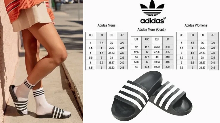 Bảng Size Dép Adidas Chuẩn Nhất 2026: Hướng Dẫn Chi Tiết Bảng size dép Adidas tổng quan