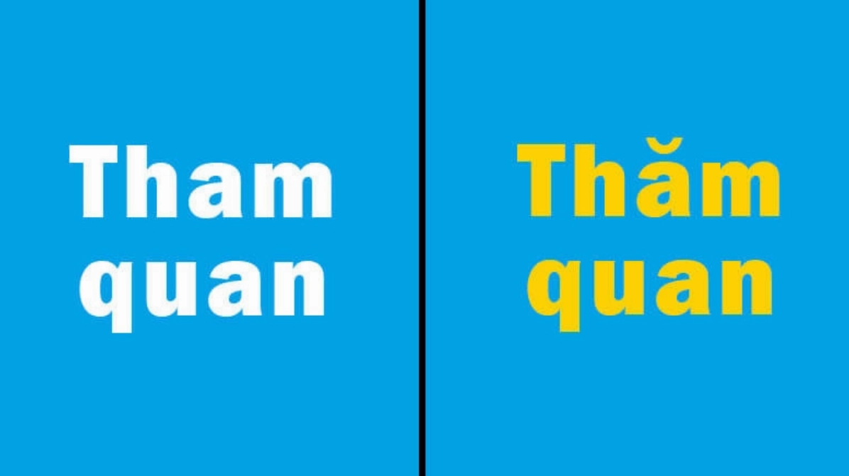 Biển chỉ dẫn khu du lịch có chữ 'Tham quan'
