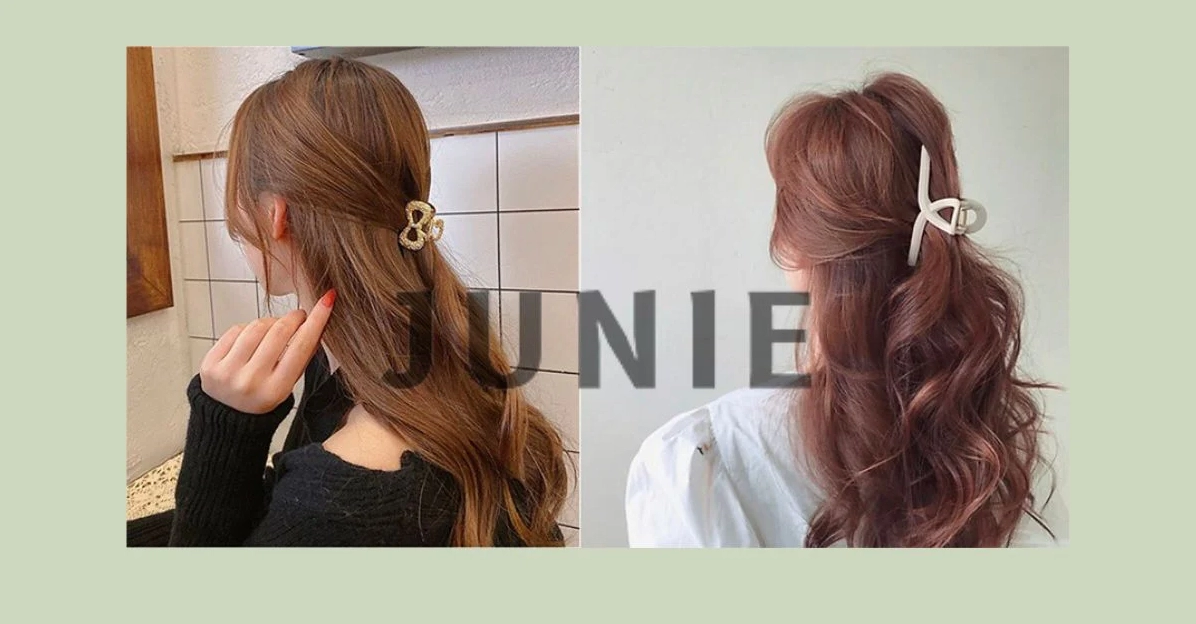 Cách kẹp tóc nửa đầu kiểu Hàn Quốc đơn giản