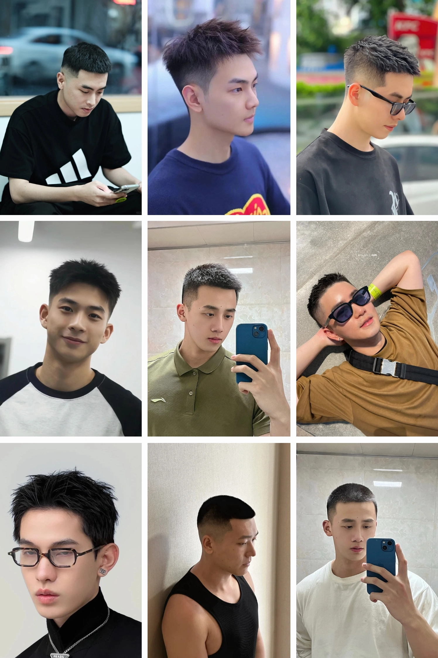 Chàng trai tạo kiểu tóc nam tại nhà