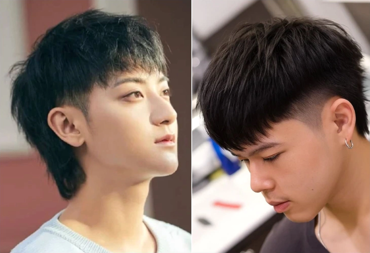 Chàng trai với kiểu tóc mullet nam vuốt ngược thời thượng