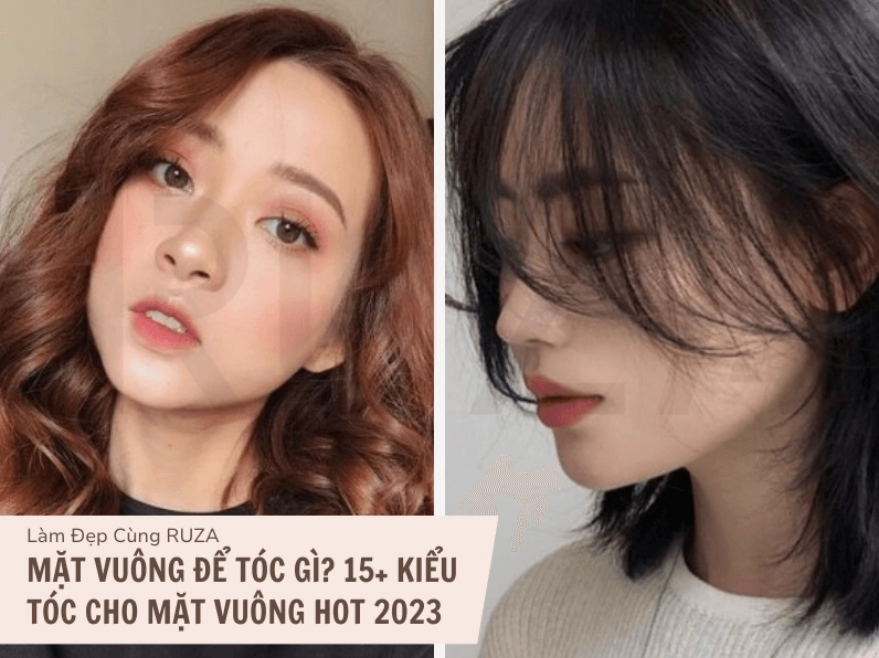 Cô gái mặt vuông với kiểu tóc Hime