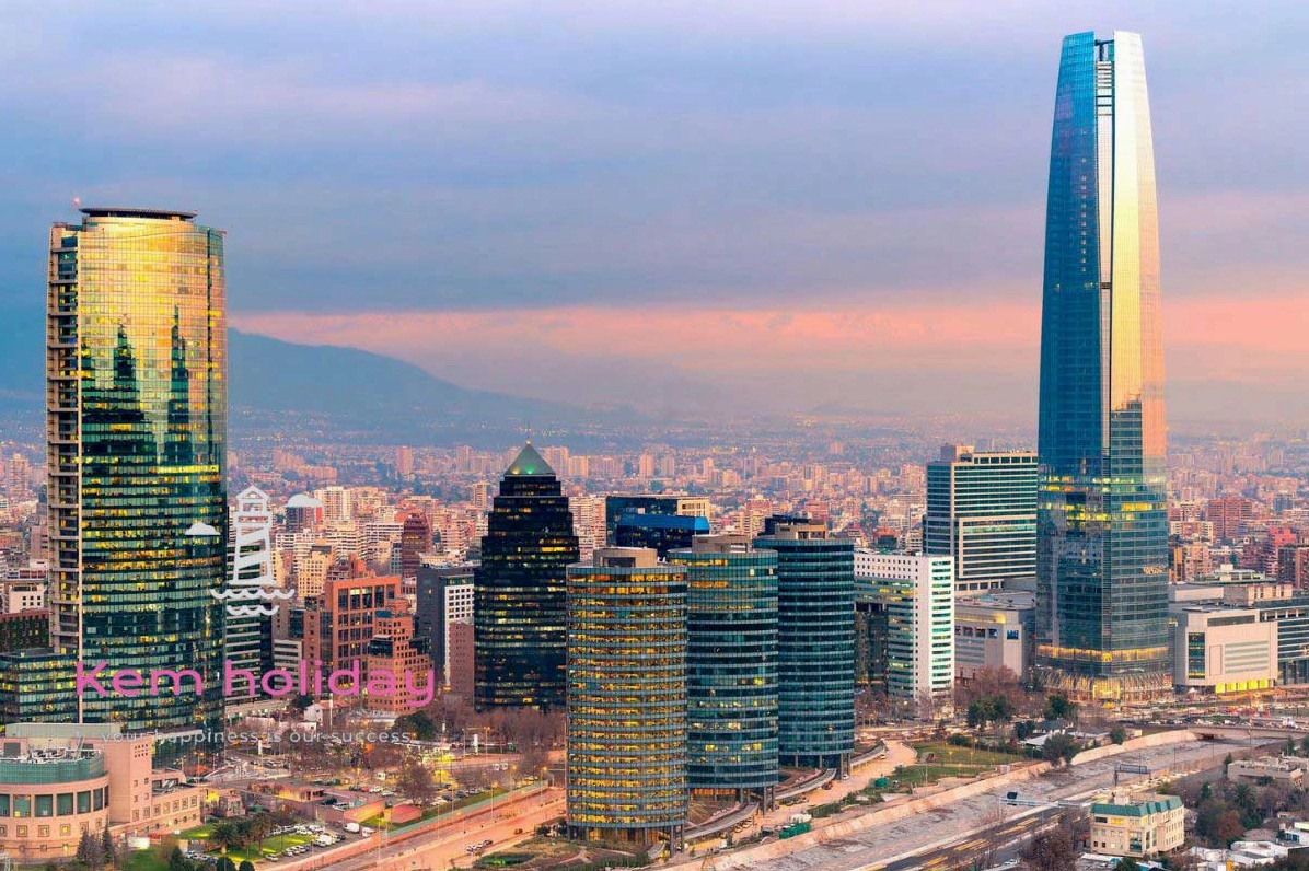 Dãy núi Andes nhìn từ Santiago