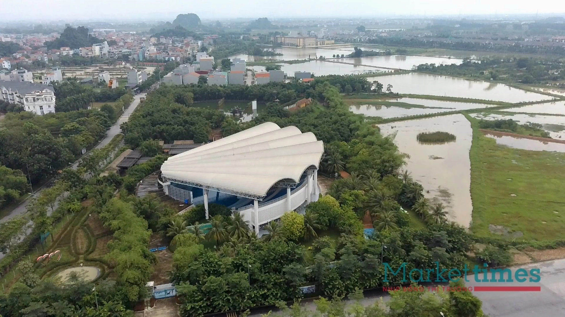 Dự án Tuần Châu Hà Nội nhìn từ trên cao