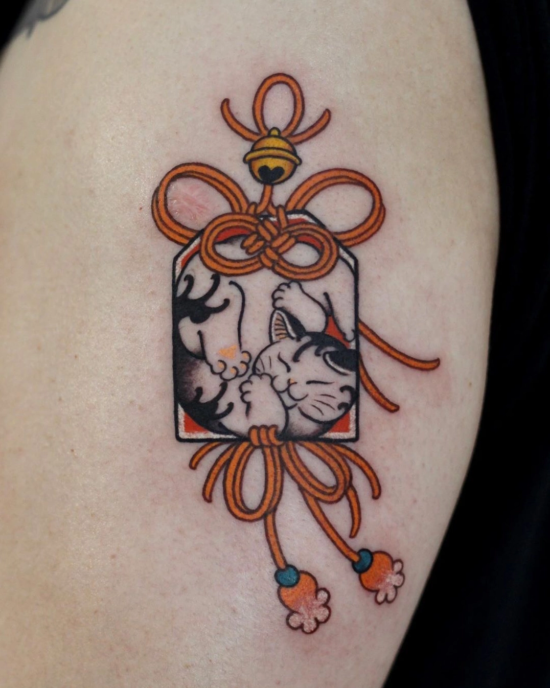 Hình xăm bùa Omamori Nhật Bản chi tiết
