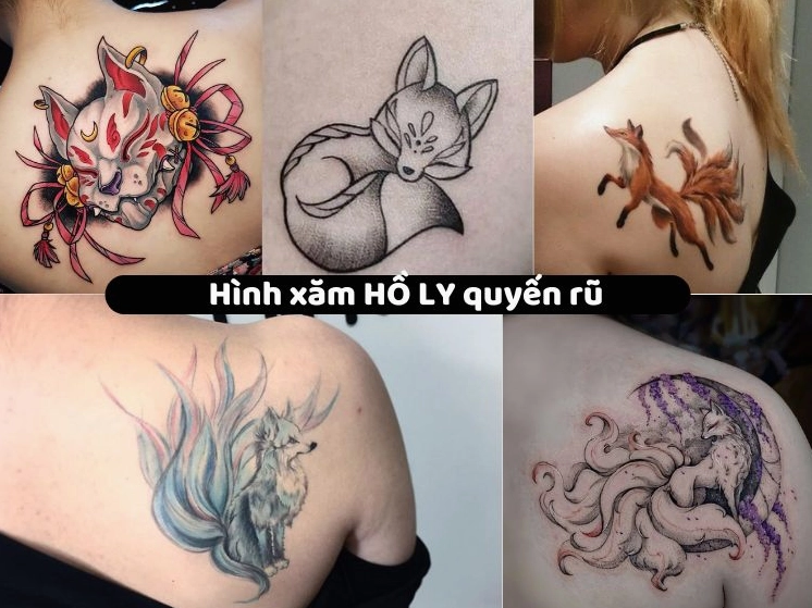 Hình xăm hồ ly mini tinh tế trên cổ tay
